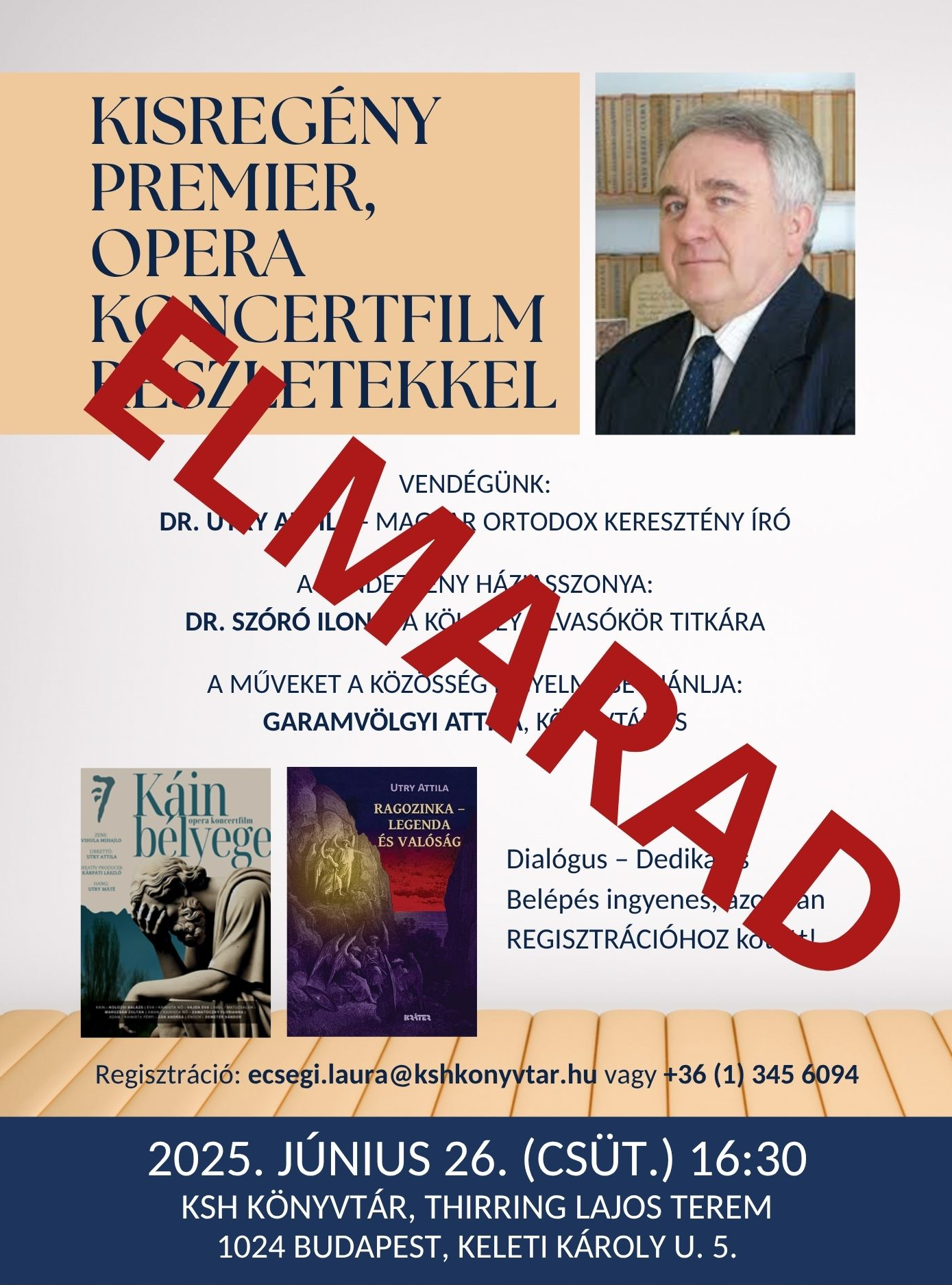 ELMARAD! - Kisregény premier, opera koncertfilm részletekkel (Utry Attila)